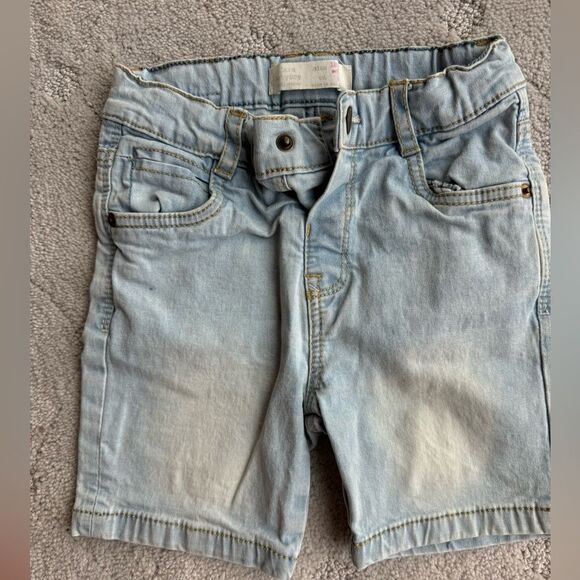 Zara baby boy washed denim 5 pocket shorts , adjustable. Sz 18-24 - Picture 4 of 4
